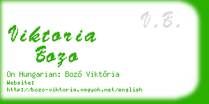 viktoria bozo business card