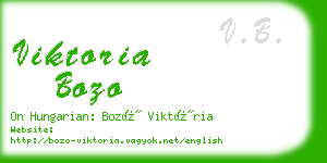 viktoria bozo business card